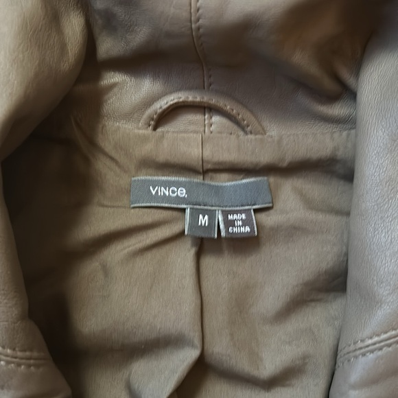 EUC Vince leather motor jacket, size M - Picture 2 of 6